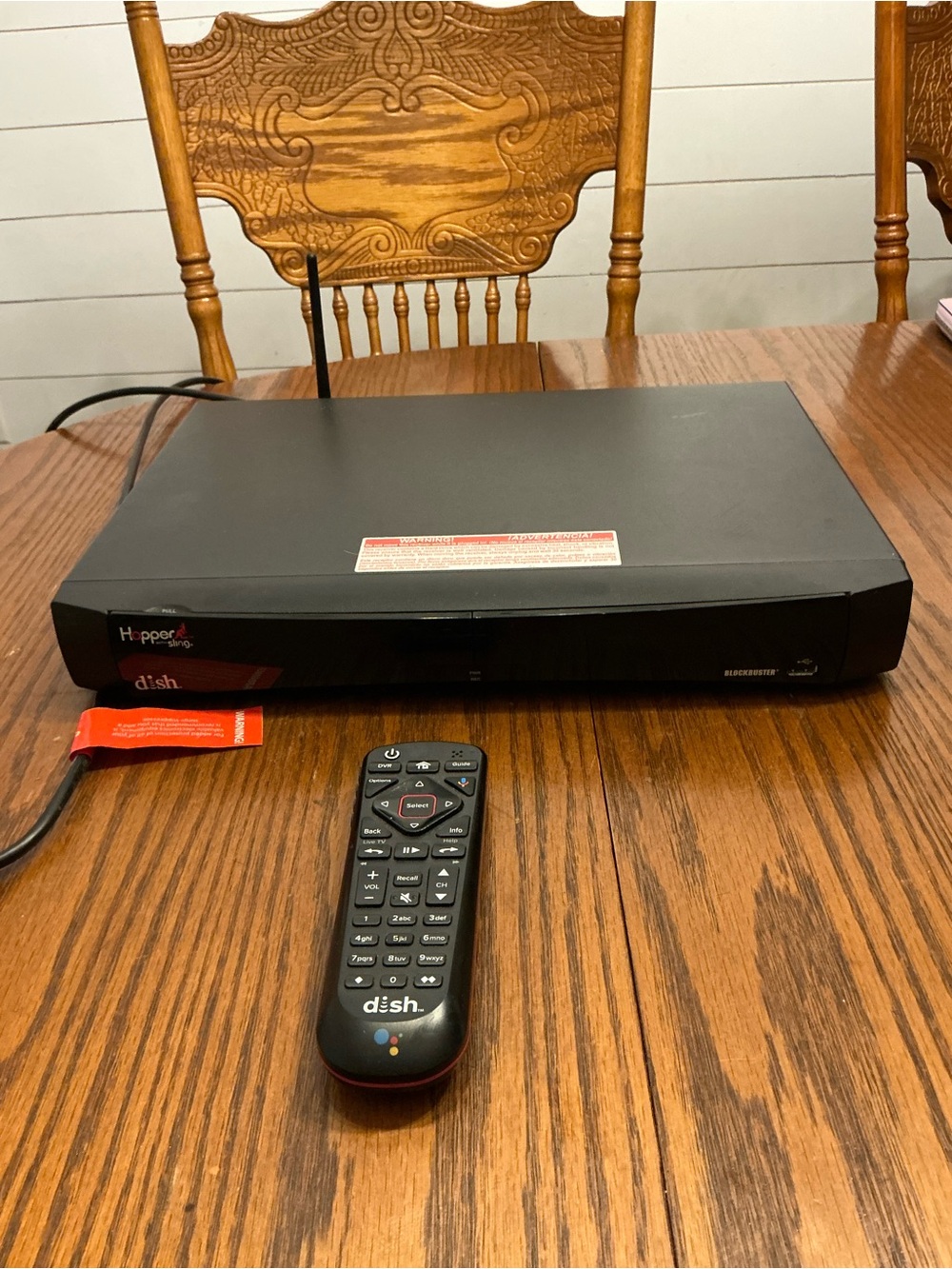 DISH Hopper with Sling 1080p HD DVR 2TB Satellite Receiver w/ Remote G4 Card